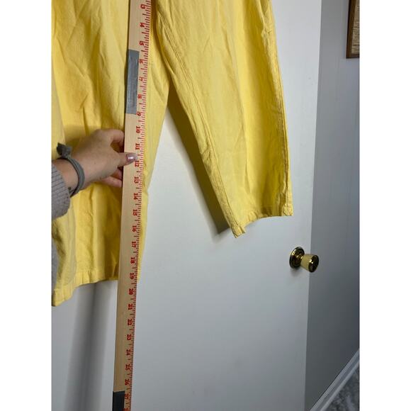 Basic Editions Vintage Size Sm Capri Length Pants Yellow Pull On - Picture 7 of 9